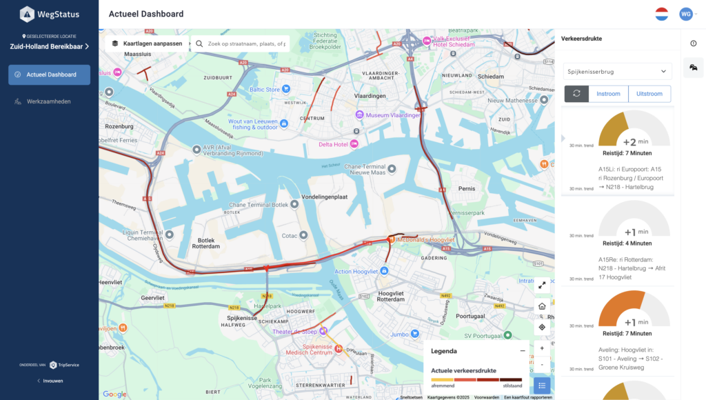 Roadwork Traffic Reportal Zuid-Holland Bereikbaar